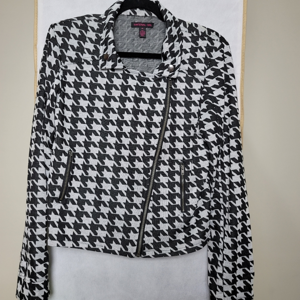 Material Girl blazer black and gray pattern size XL